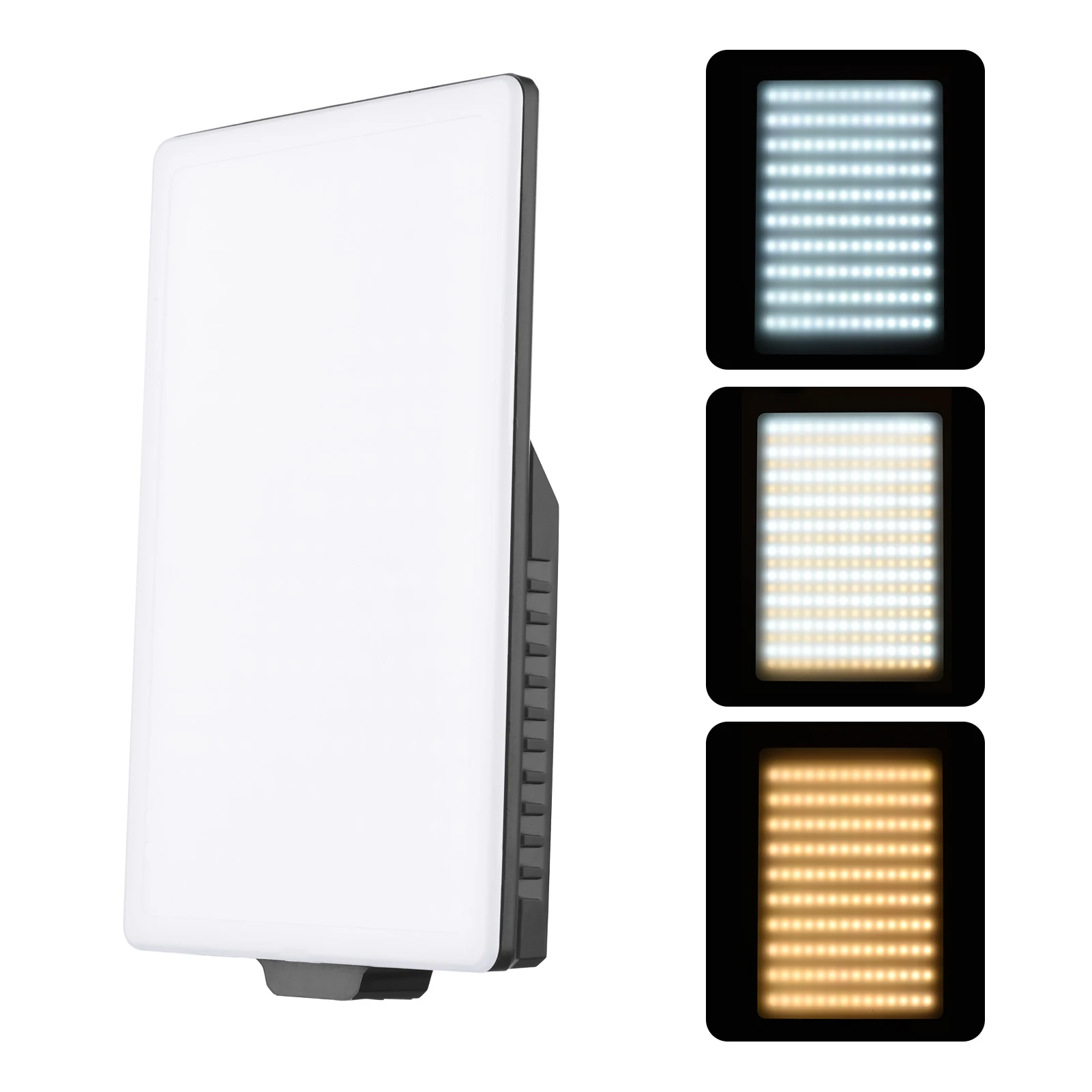 

12W LED Video Light Photography Light 144PCS Lamp Beads Bi-Color Temperature 3200K-5600K Dimmable Brightness with Ball Head
