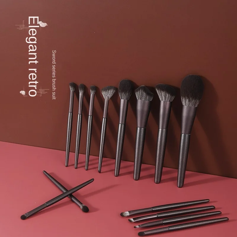 

14pcs/set Makeup brushes set Powder Blusher synthetic hair sculpting Eyeshadow make up kit smudge highlighter eyebrow