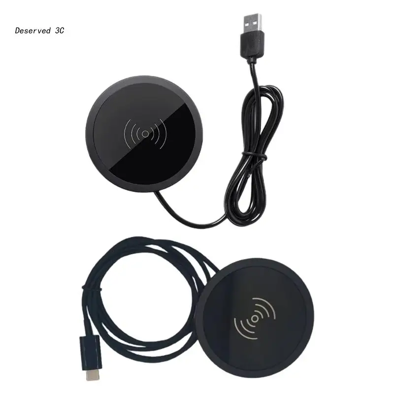 

15 Вт Беспроводная зарядная станция под столом, мебель, беспроводная зарядная площадка