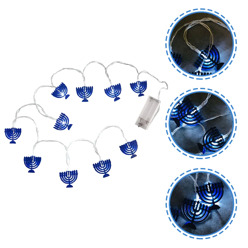 Patio Jewish Gift Wedding String Lights Powered String Lights Decorative String Lights Hanukkah Party Decorations