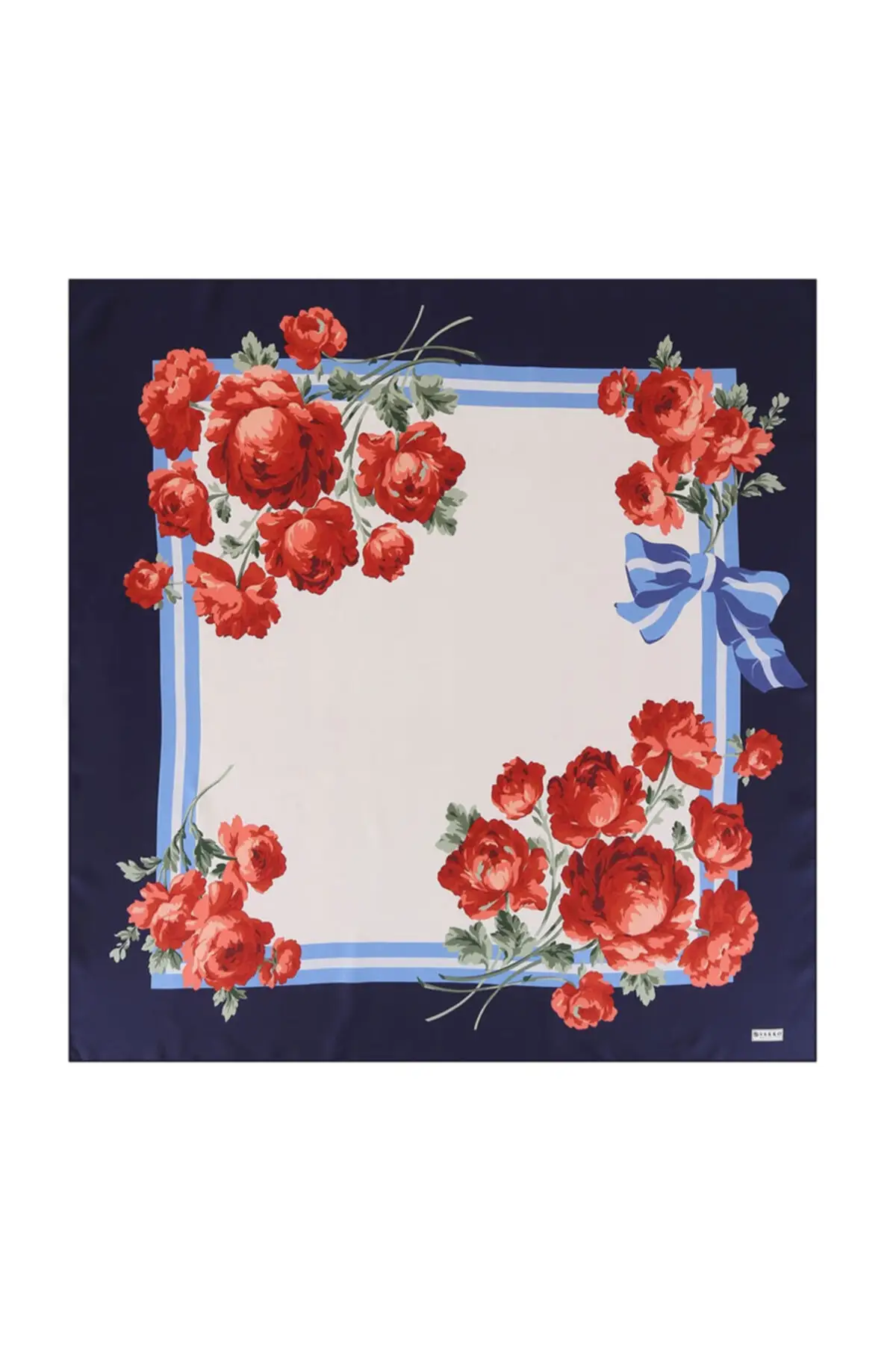 Шелковый саржевый шарф