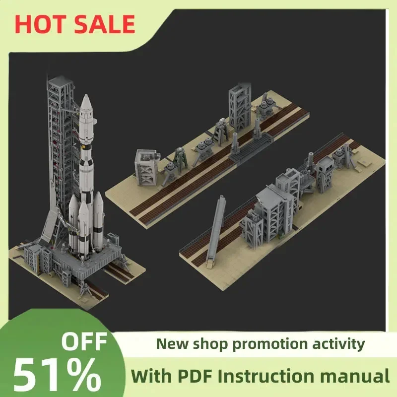 Фото Новинка, 5888 шт., популярная серия космических технологий, Moc Launch Complex 39, модель, головоломка на заказ, креативные идеи «сделай сам», детская игрушка, подарок на день рождения №1