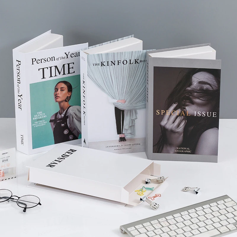 

Foldable Fake Book Open Ornaments Simple Modern Decoration Props Book Model Coffee Shop Hotel Study Soft-fitting Props Model