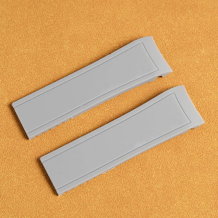 Black Grey New Silicon Rubber Replacement Diver Watch Band Strap For Porsche 24mm