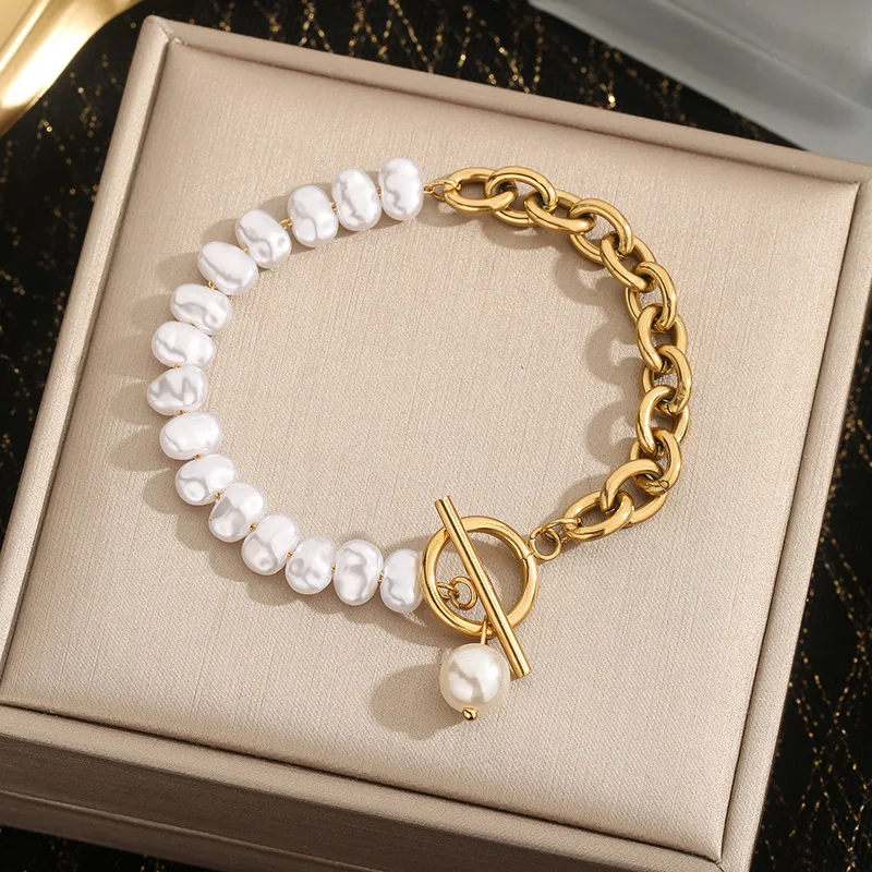 Браслет из жемчуга в стиле барокко Dongdaemun темперамент простой модный