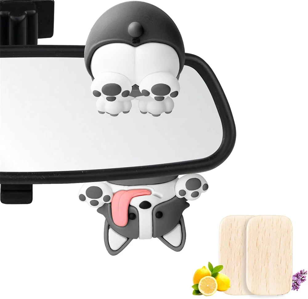 Украшение для зеркала заднего вида Подвижная кукла-качалка щенок воздушный дезодорант Подвеска для автомобиля Симпатичные автомобильные принадлежности Необычные украшения хина пэк я щенок