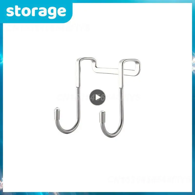 

Free Punching S-hook Multifunctional Hanging Clasp Holder Stainless Steel Towel Storage Rack Clothes Hooks Storage Tools