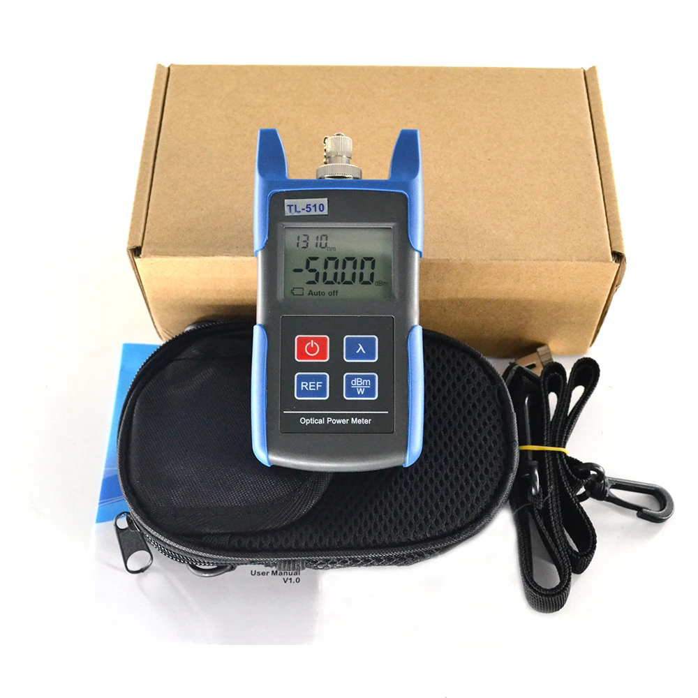 Mini TL-510 Optical Power Meter With FC SC Connector -70~+10dBm/-50~+26dBm TL-510A/TL-510C Fiber Optical Cable Tester