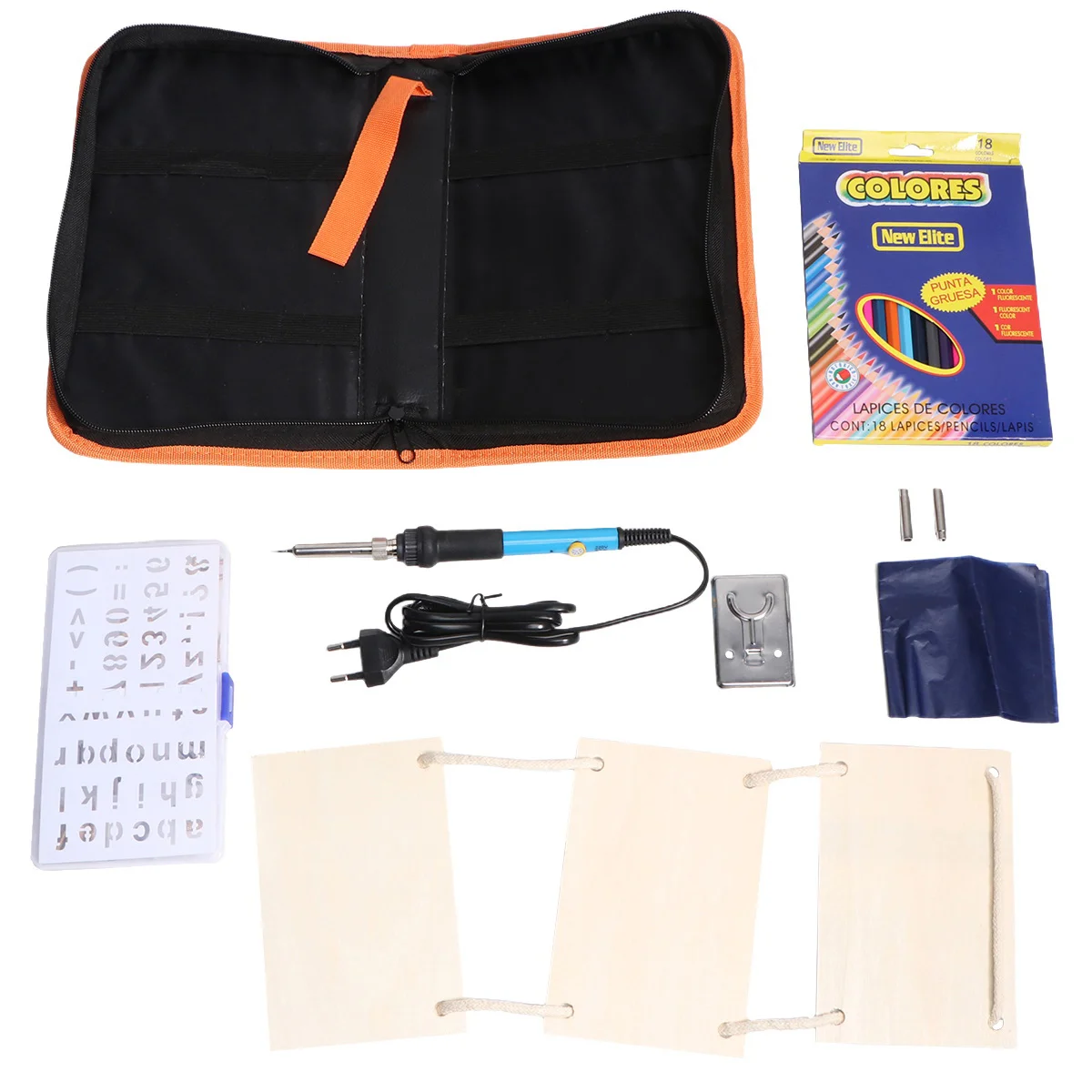 

1 Set of 97PCS 60W Homothermal Electric Powered Soldering Pen Adjustable Electric Carving Electric Soldering Iron Tools (
