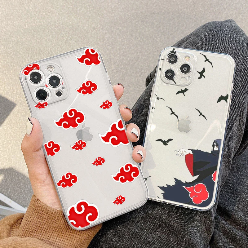 

Anime Naruto Uchiha Itachi Phone Case For Apple iPhone 14 13 12 11 mini XS XR X Pro Max 8 7 6S 6 Plus Soft TPU Transparent Cover
