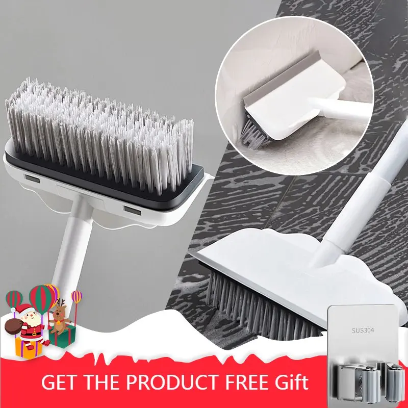 

2 в 1 регулируемая щетка для скраба пола с длинной ручкой