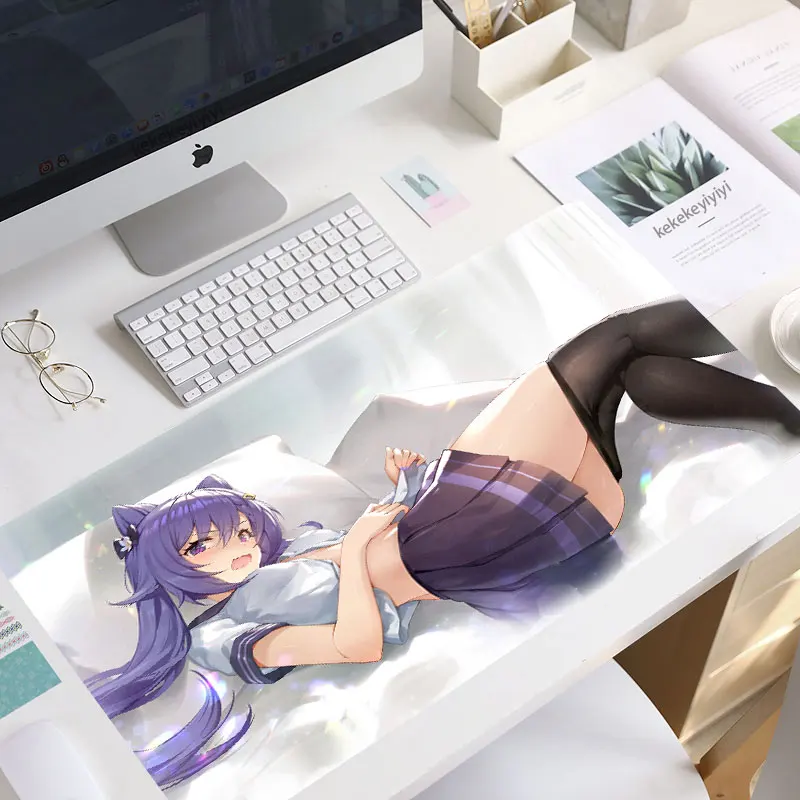 

Большой коврик для мыши Genshin Impact keqing, игровые аксессуары для ПК, ноутбука, геймера, коврик для мыши, аниме нескользящий коврик для мыши ноутбу...