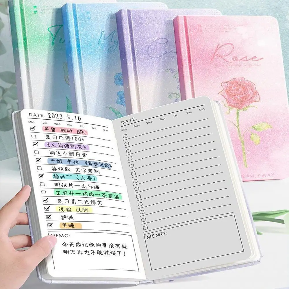 

98 Sheets Schedules Organizer Students Self Inspection Form Habit Cultivation Agenda Planner Stationery