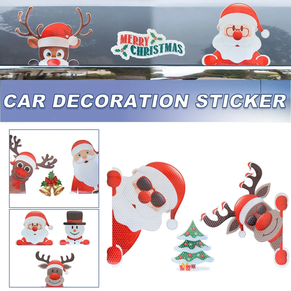 

DIY рождественская магнитная наклейка, магниты на холодильник светильник почка, Санта-Клаус, снеговик, Светоотражающая наклейка 2023