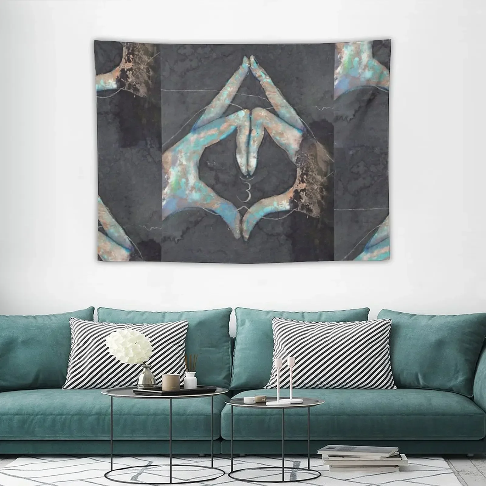 Ajna-третий глаз чакра мудра гобелен украшения дома подстилка для детской эстетики