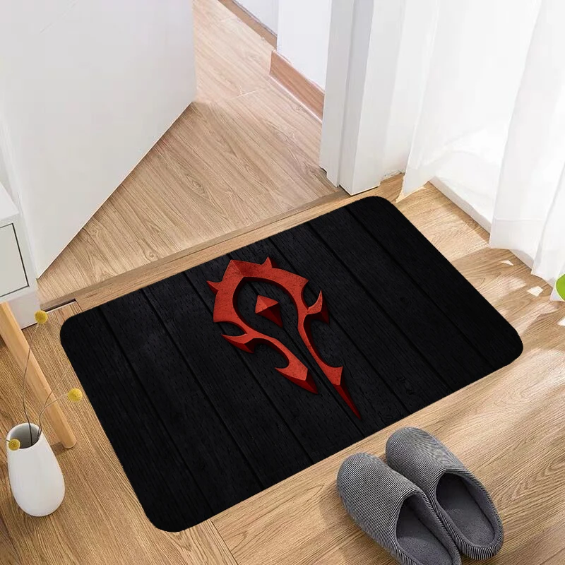 

World of Warcraft Floor Mat Prayer Rug Home Bath Mats Rugs Carpets Living Room Carpet Doormat Entrance Door Custom Foot Kitchen