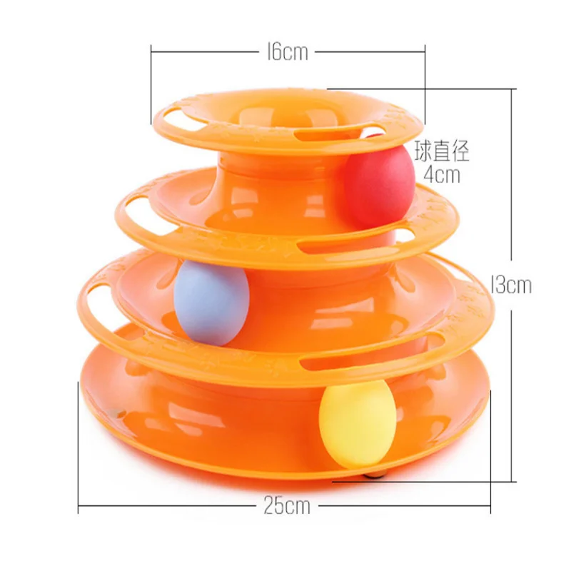 Трехуровневая интеллектуальная игрушка для кошки забавная башня-Кот пазл