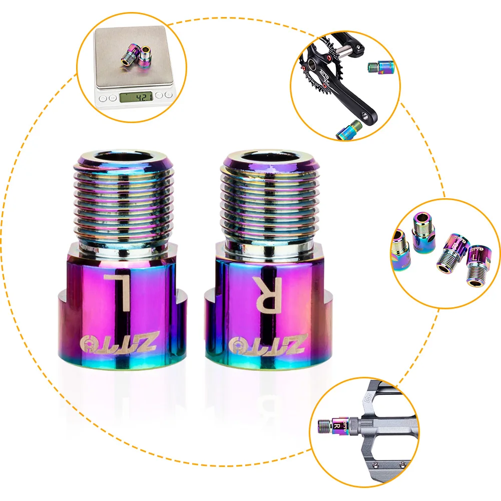 

Bicycle Pedal Extension Bolts Spacers 16MM/20MM Bike Pedal Extender Axle Crank Accessories For Bike Pedals Accessories