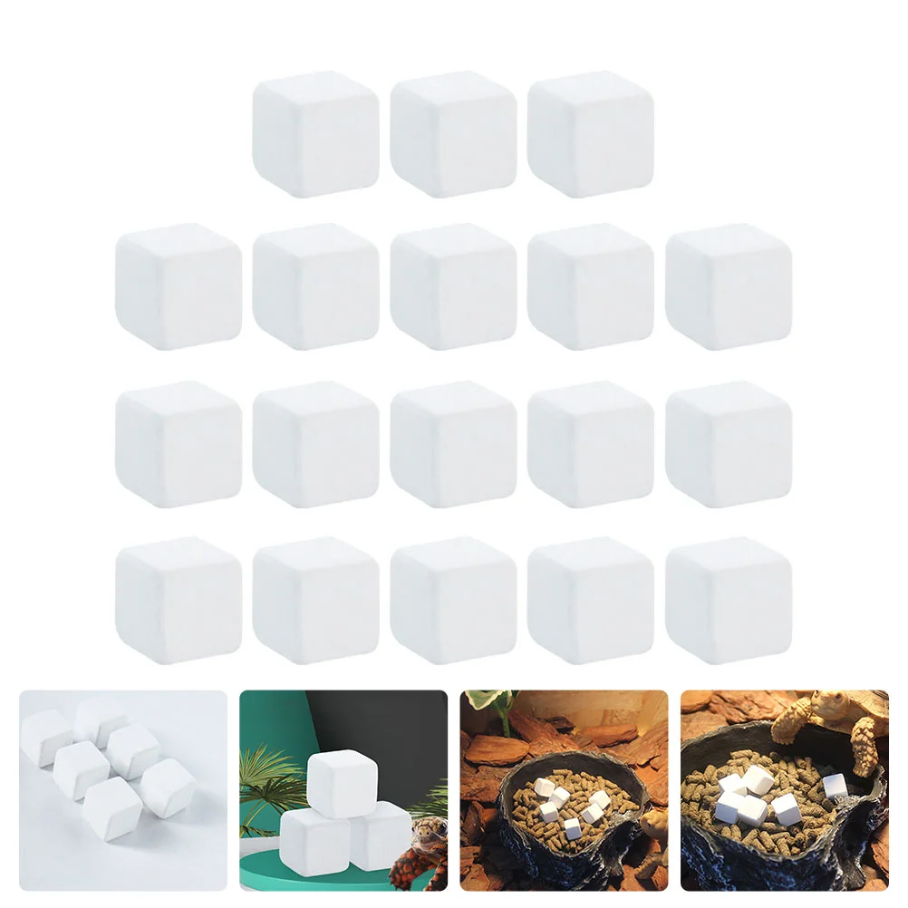 18 шт. аквариум кальций черепаха зубы аксессуары износостойкий куб портативный