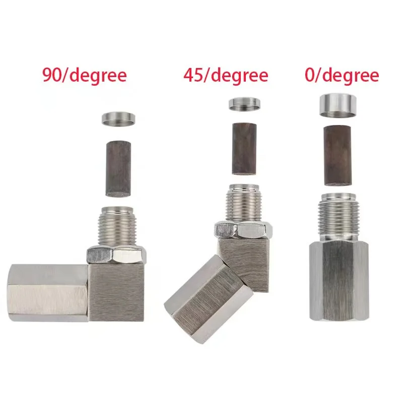 

automobile parts Exhaust pipe oxygen sensor extension M18 90 degrees 45 degrees three-way catalytic converter oxygen sensor gask