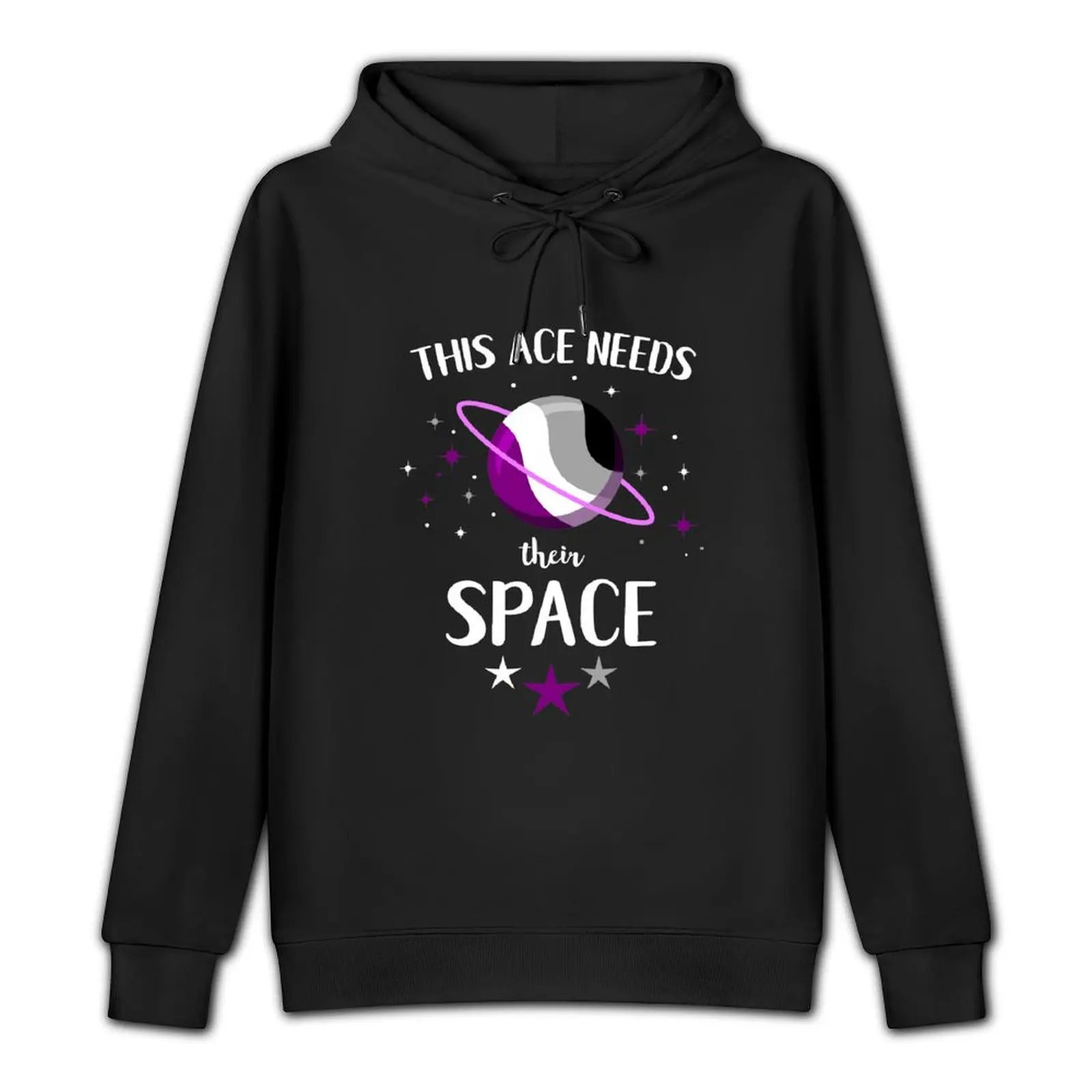 Этот Ace Needs Their Space For Aromantic Asexuals пуловер с капюшоном мужская одежда толстовка