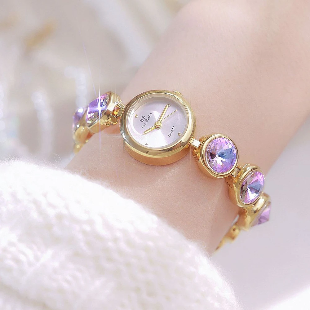 Лучший бренд женские часы модное платье романтический мечтательный фиолетовый