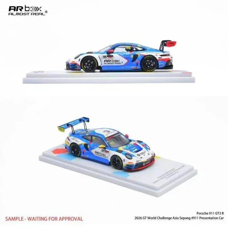 Фото Модель автомобиля AR 1:64 Porsche 911 GT3 R World Challenge Asian Cup Sepang Station / Porsche 911 GT3-R Balongman Darica Station, подарок для мальчика №3