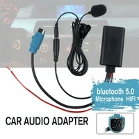 car bluetooth 5 0 audio hifi cable adaptor microphone handsfree for alpine cd host