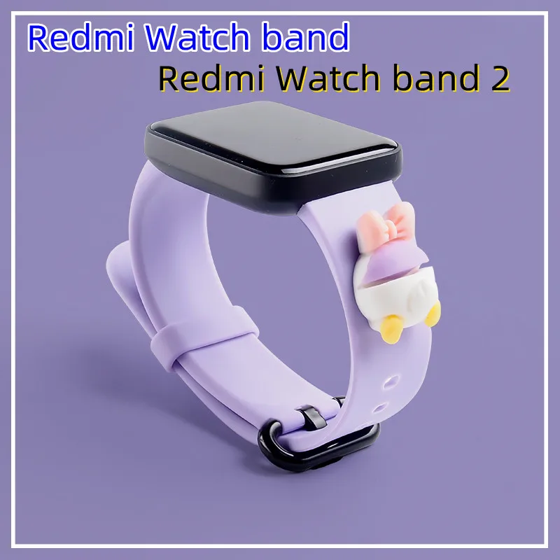 

Ремешок силиконовый для Xiaomi Redmi Watch 2, мультяшный браслет для смарт-часов XiaoMi RedMi Watch Lite, наручные часы