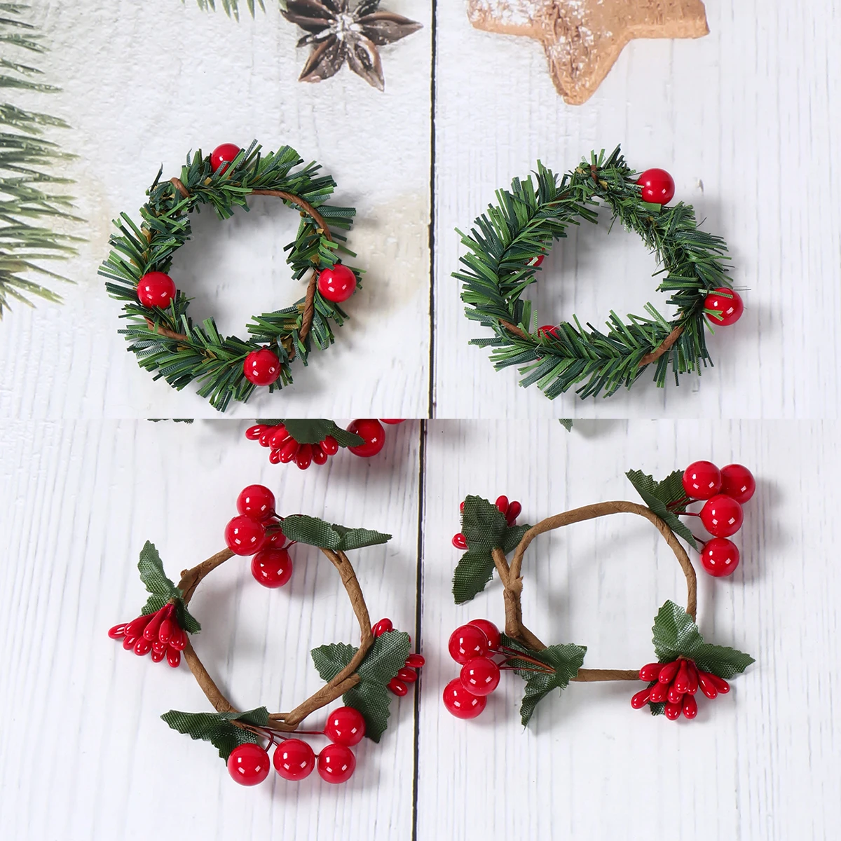 Декоративное Кольцо Для Стола В Канун Рождества 2024 Праздничное Украшение Дома