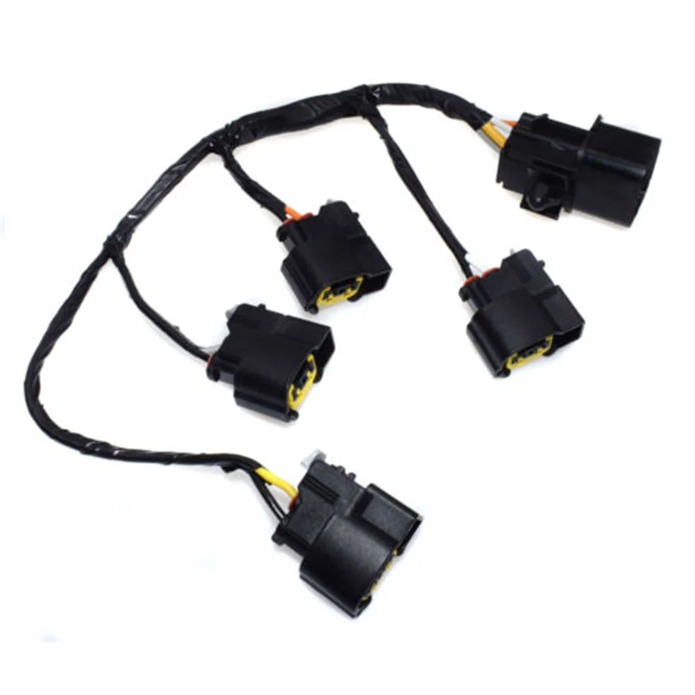 

1pc Black Car Ignition Coil Wire Harness Plug ABS 273502B000 For Kia Rio Soul 2012-2014 1.6L For Hyundai Veloster 2012-2014 1.6L
