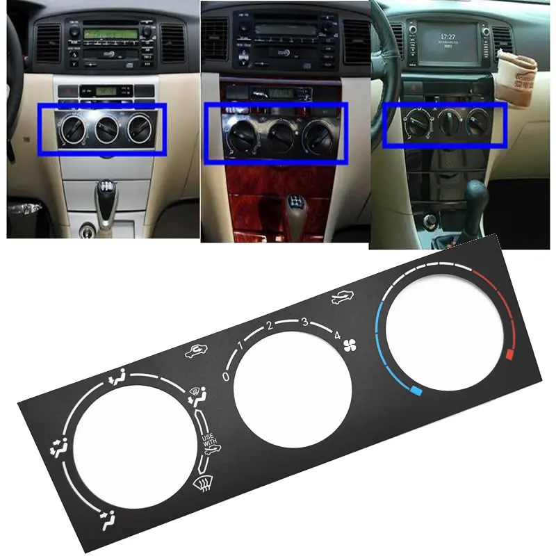 

Air conditioner control panel film for BYD F3 F3R Corolla e12 Wind Heating switch sticker Central control gear switch sticker