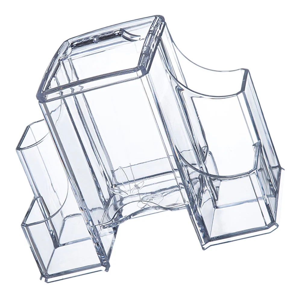 

Organizer Makeup Storage Cosmeticstrays Box Lipstick Tabletop Holder Swab Cotton Drawers Bathdresserclear