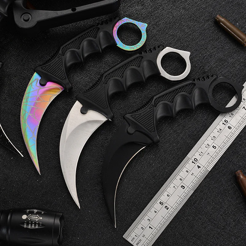 

High Quality CSGO outdoor claw sharp game wolf claw knife outdoor self-defense camping survival exquisite knife