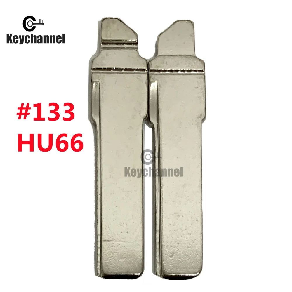 Keychannel 10 шт./лот лезвие автомобильного ключа MQB HU66 Ключ для VW Golf MK7 Skoda Seat откидной