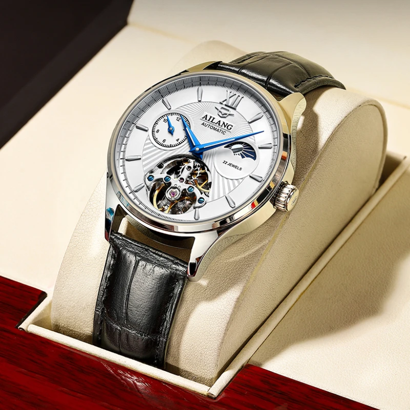 2022 AILANG new watch men's mechanical watch automatic black technology luminous new simple business trendy men's watch
