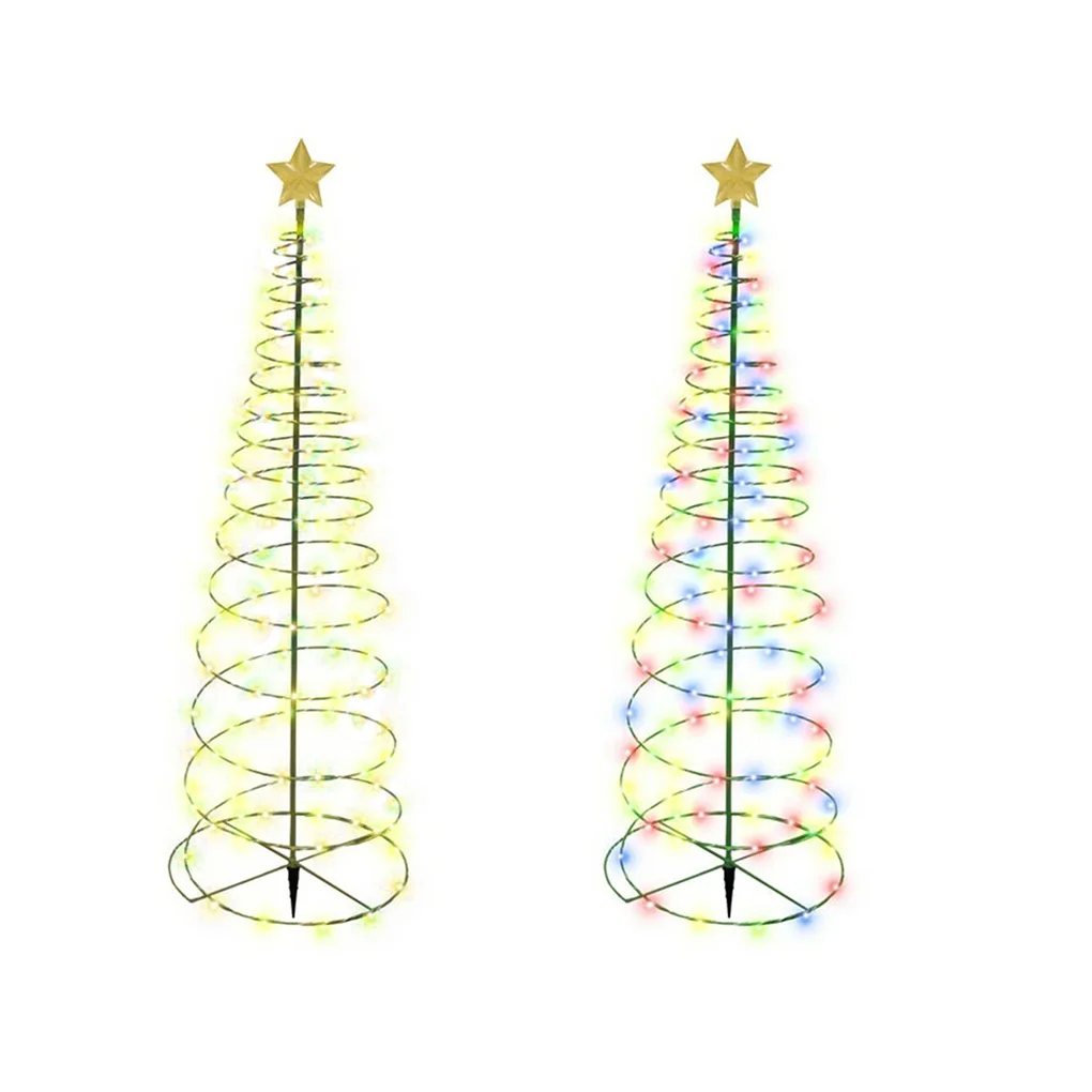 

Solar Powered Christmas Tree LED Light Outdoor Landscape Courtyard Backyard Windproof Lamp Decoration Lighting Supplies