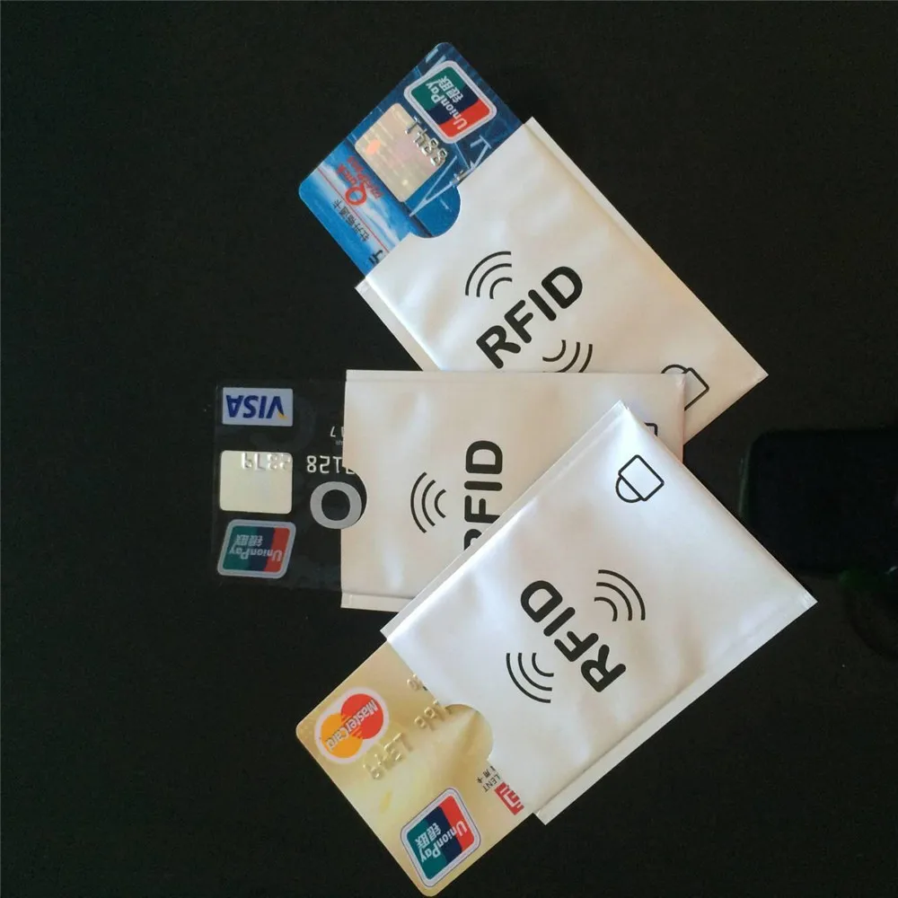 

10Pcs RFID Shielded Sleeve Card Blocking Debit Credit Contactless NFC Security Card Prevent Unauthorized Scan Card Holder