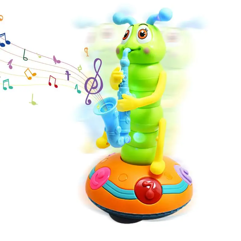 

Durable Electric Caterpillar Dancing Toy Early Education Music Dancing Toy With Built-in Music Birthday Gift For Toddlers