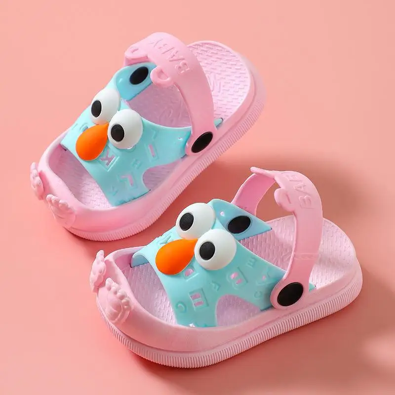 

Cartoon Animal Baby Sandals Slippers Summer Child Mules Soft Bottom Hollow Infant Non-slip Slipper Sandal Garden Shoes For 1-3Y