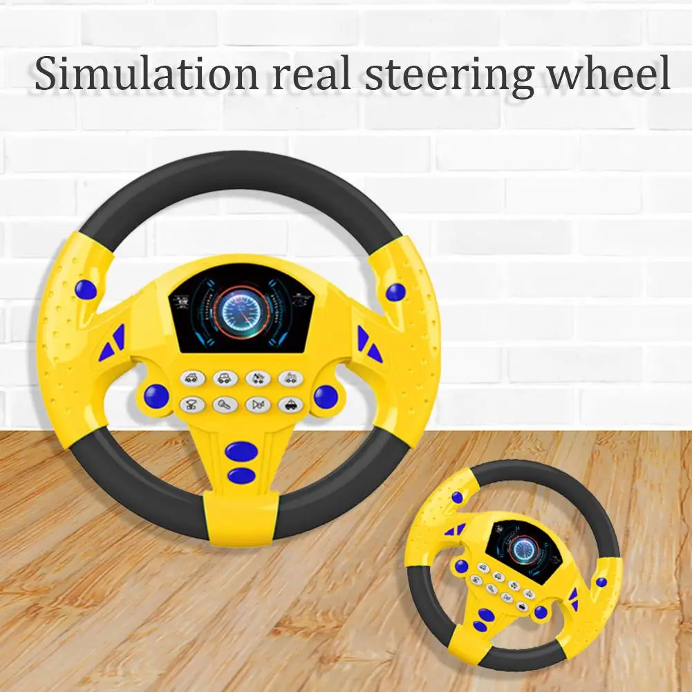 

Baby Steering Wheel Musical Instruments Sound Simulation Electric Toys for Child Fashionable Parent-child Interactive Toy