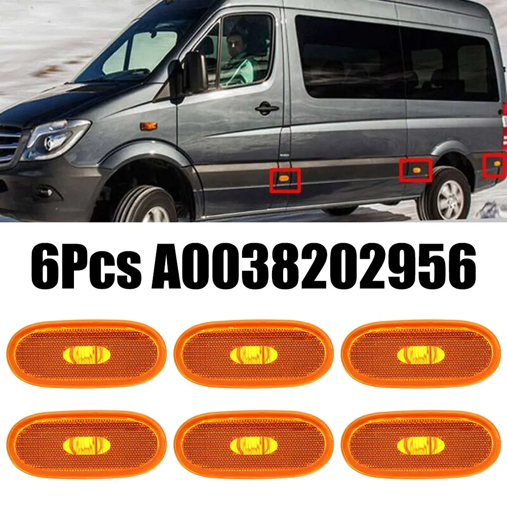 6 шт. автомобильные боковые маркеры для Mercedes Benz Sprinter W906 2006 + A0038202956