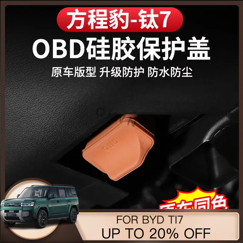 Фото Защитная крышка QIWN для диагностического интерфейса Leopard Ti7 OBD, пыле- и водонепроницаемая, силиконовая, аксессуар для интерьера автомобиля №1