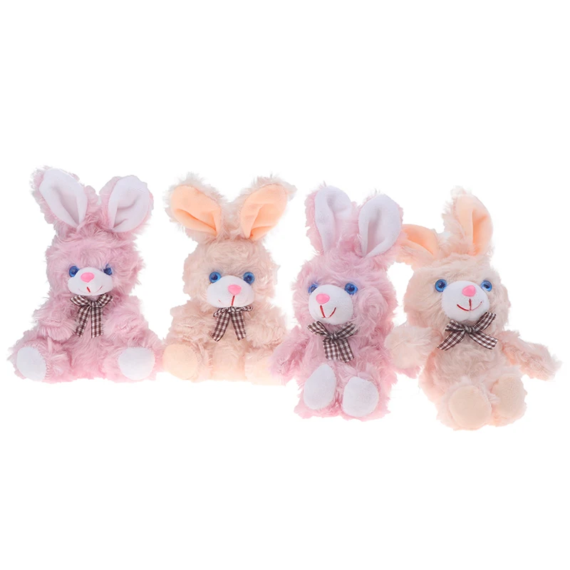 17/20 Cm Cute Plush Sitting Bow Rabbit Plush Animal Bunny Toy Pet Fashion Baby Girl Child Gift Animal Doll Keychain Bag Pendant