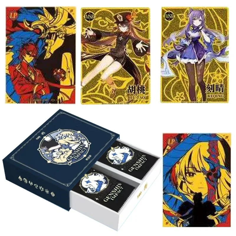 

Genuine Genshin Impact Original Cards Anime Genshin Impact Aether Jean Lisa Lumine Collect Collection Card Children Toys Gift
