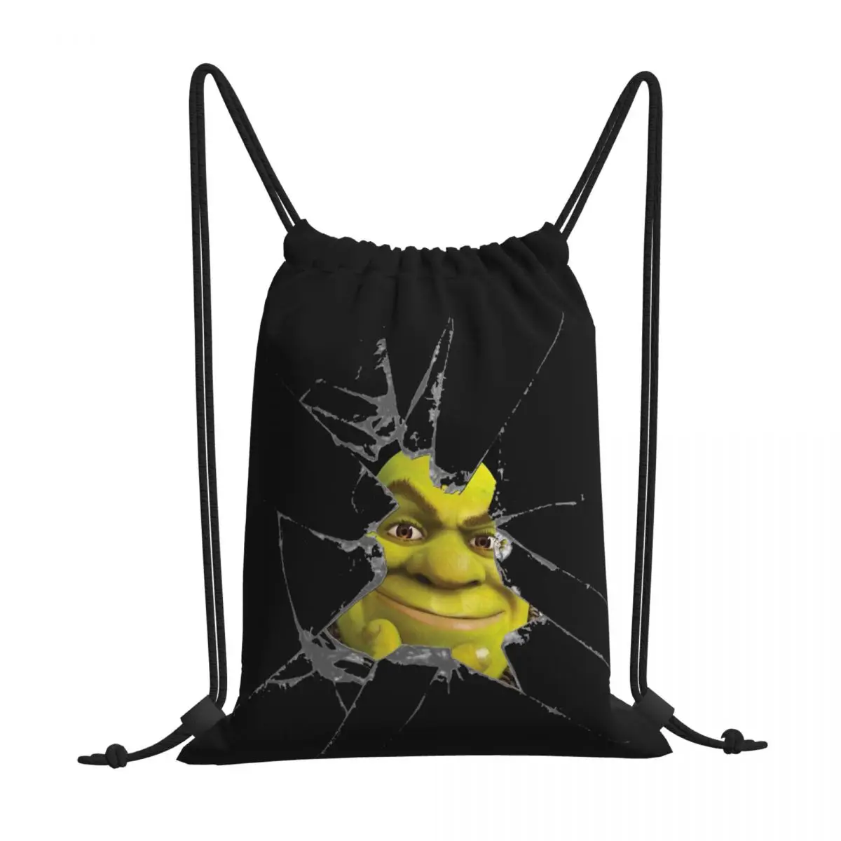 

Breaks The Fourth Wall Shrek Comedy Film Kawaii Drawstring Bags Sports Shoe Teen Portable Rucksack Pouch