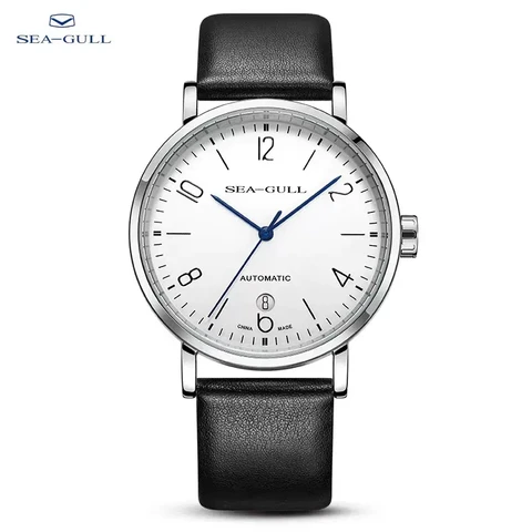 Мужские автоматические механические часы 2021 Seagull официальные аутентичные деловые повседневные механические наручные часы Bauhaus 819.17.6091