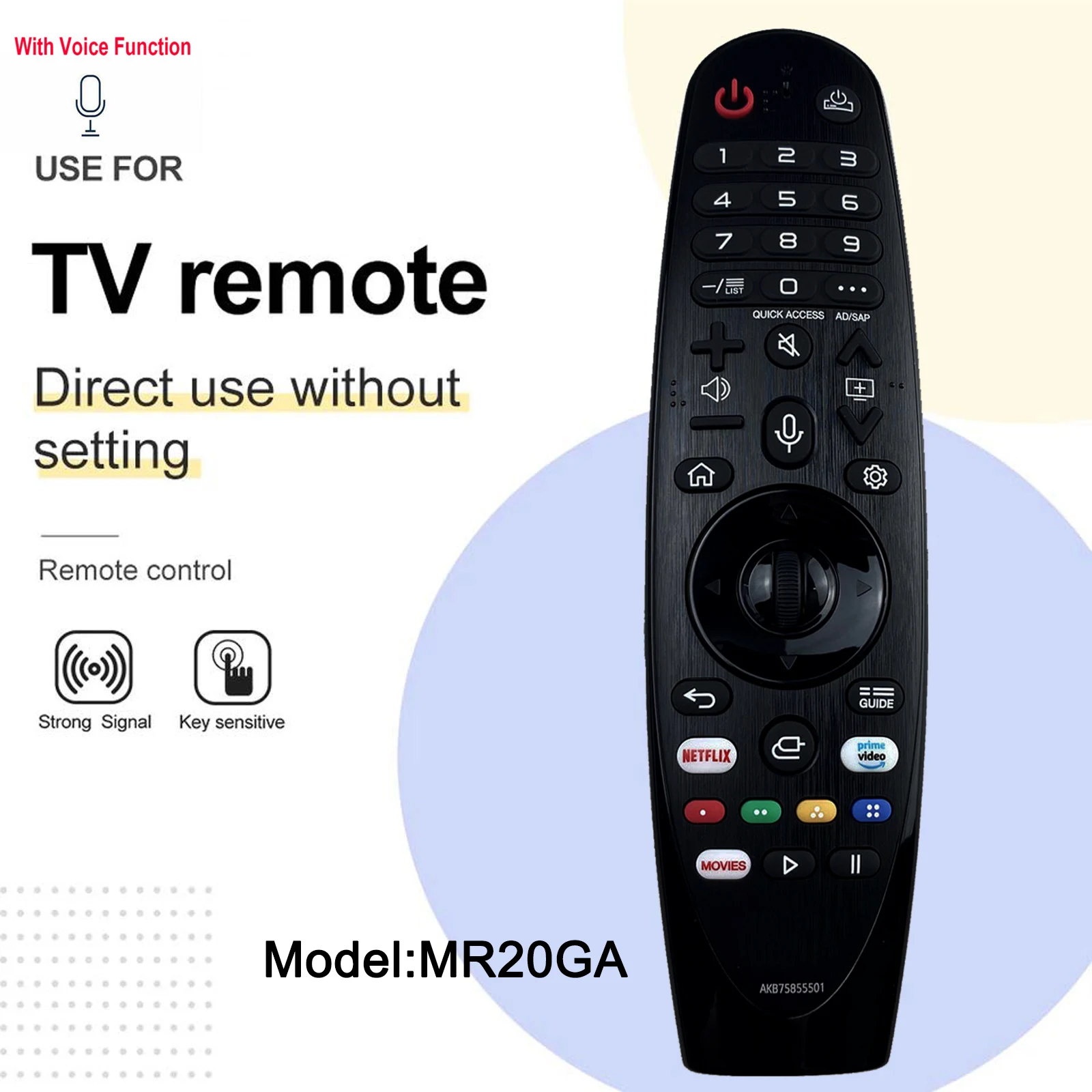 Голосовой пульт дистанционного управления MR20GA Magic Voice AKB75855501 для L 2020 AI ThinQ OLED Smart TV