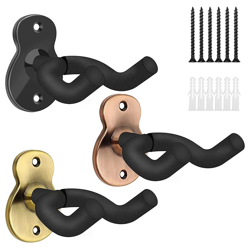 

3Pcs Guitar Wall Mount Holders Guitar Stand Guitar Wall Mount Hanger For Acoustic Electric Classical Bass Guitar,Violin