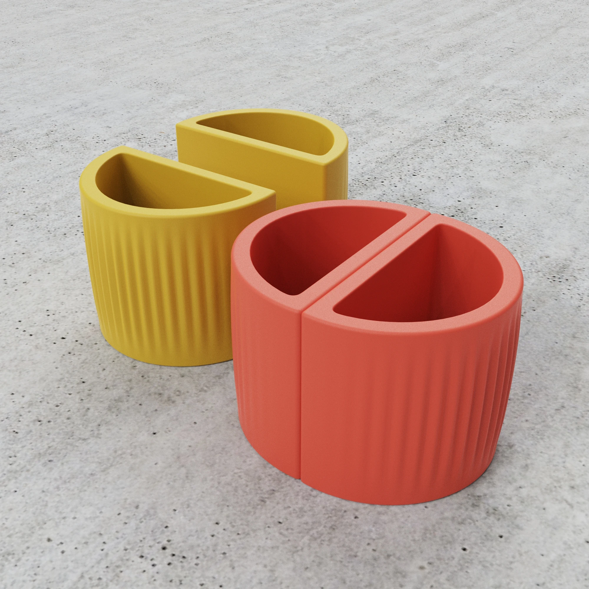 цилиндрические бетонные цветочные горшки силиконовые формы креативный дизайн